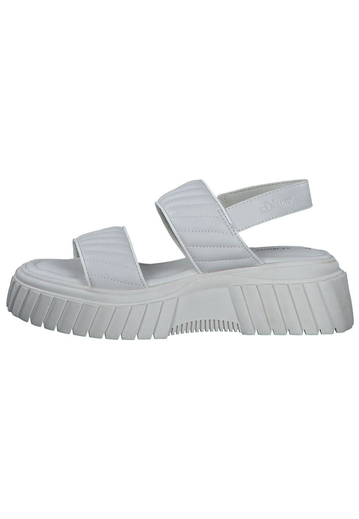 s.Oliver Sandalen Lederimitat Beige - surf4shoes