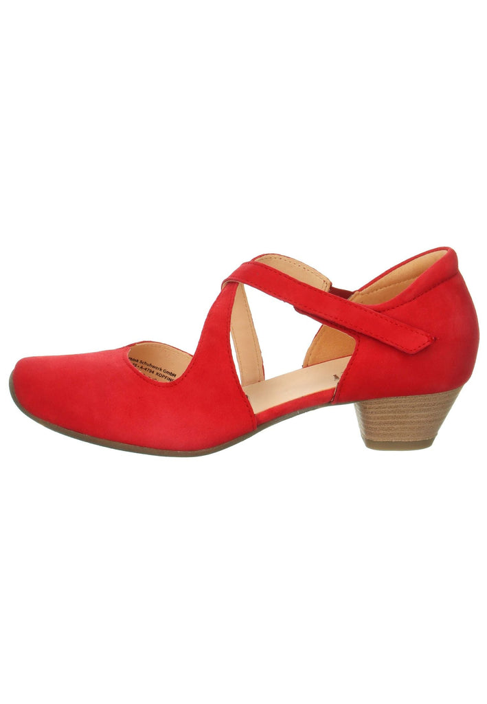 Think! Pumps Veloursleder Rot - surf4shoes
