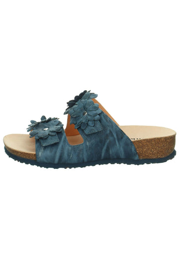 Think! Pantoletten Leder Denim - surf4shoes