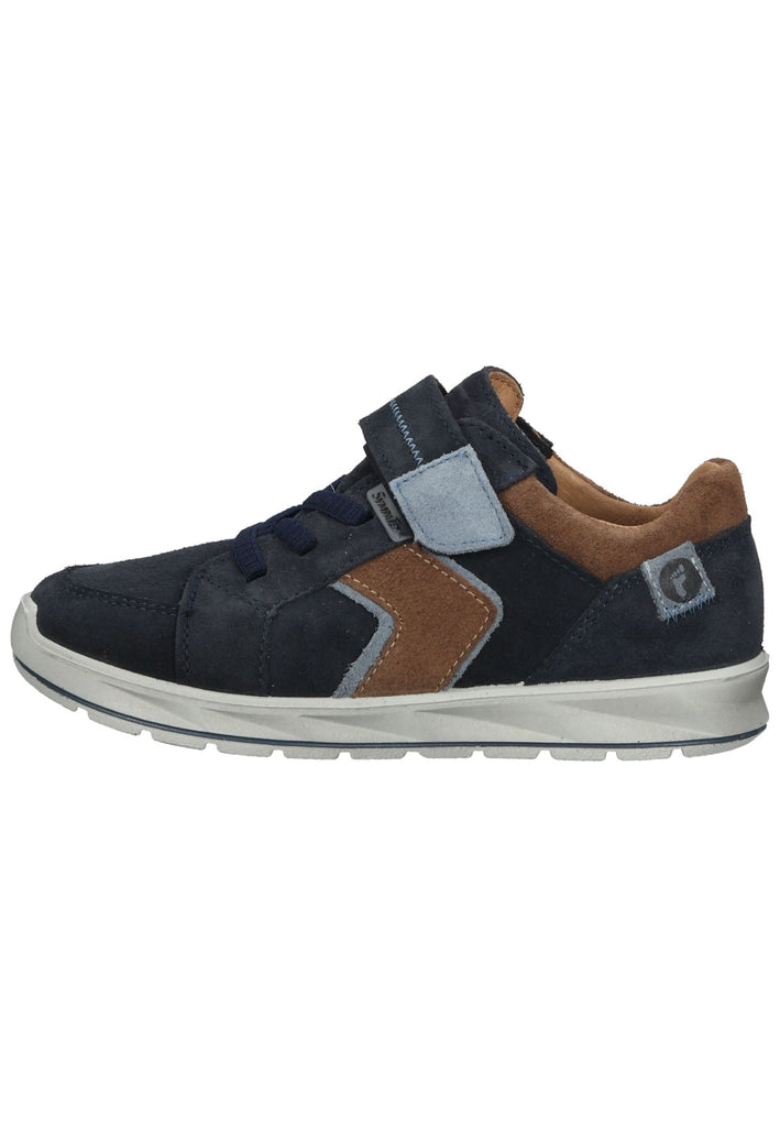 Ricosta Sneaker Leder Dunkelblau/Braun - surf4shoes