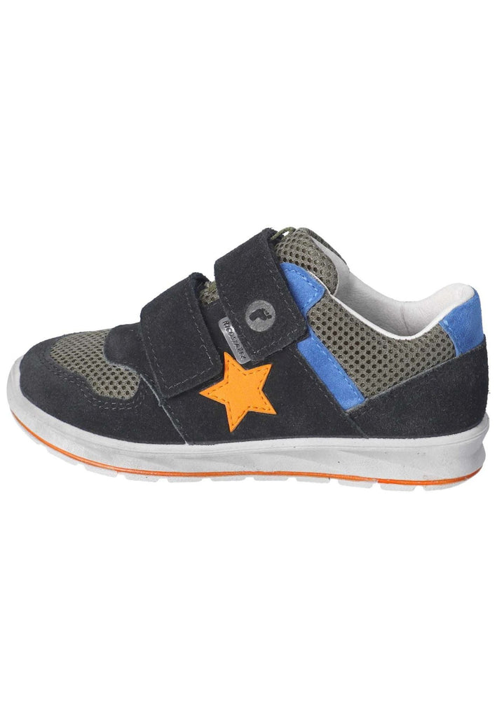 Ricosta Sneaker Leder Schwarz/Oliv - surf4shoes