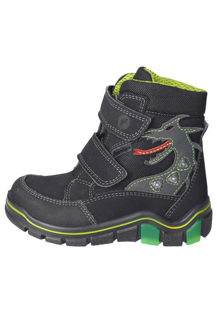 Ricosta Sneaker Lederimitat/Textil Schwarz Warmfutter - surf4shoes