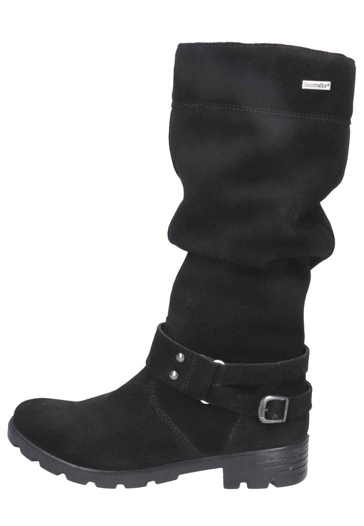 Ricosta Stiefel Veloursleder Schwarz Warmfutter - surf4shoes