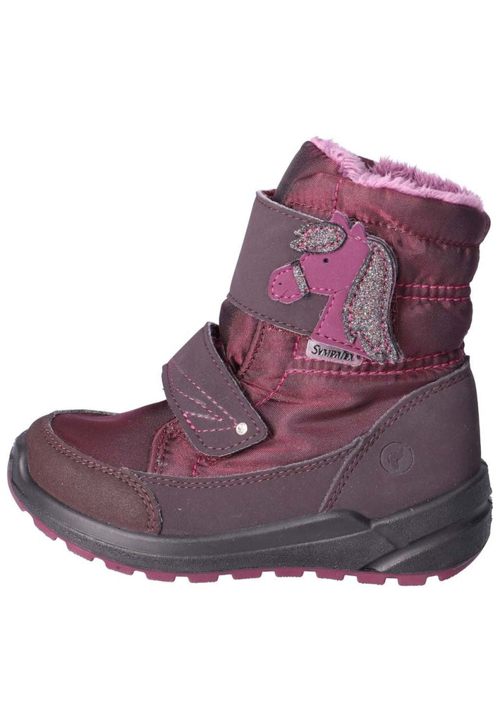 Ricosta Stiefelette Lederimitat/Textil Bordeaux Warmfutter - surf4shoes