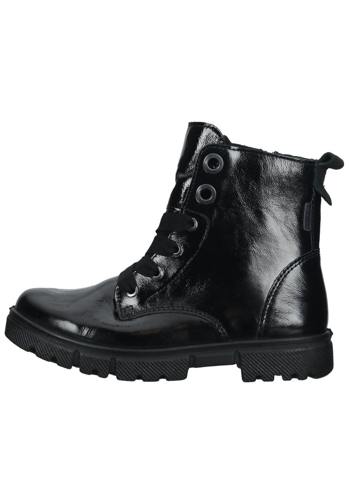 Ricosta Stiefelette Leder Schwarz Lack - surf4shoes