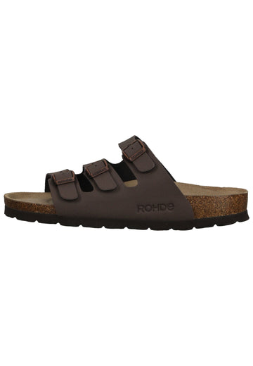 Rohde Pantoletten Lederimitat Mocca - surf4shoes