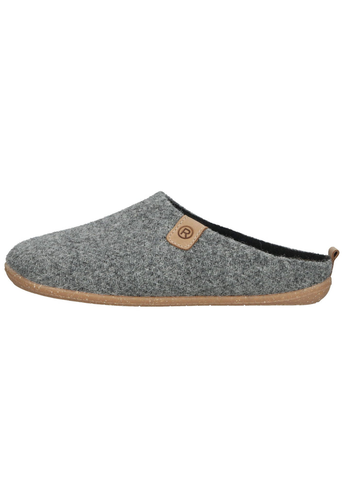 Rohde Hausschuhe Textil Grau Warmfutter - surf4shoes