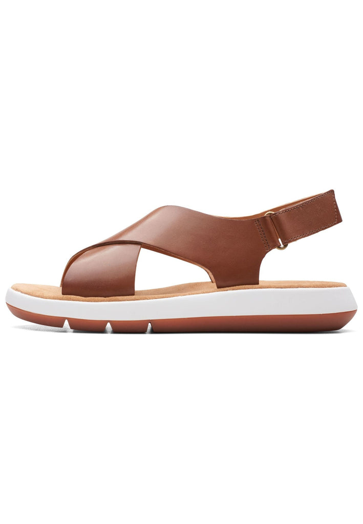 Clarks Sandalen Leder Dunkelbraun - surf4shoes