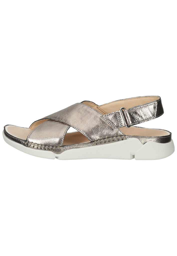 Clarks Sandalen Leder Gold - surf4shoes