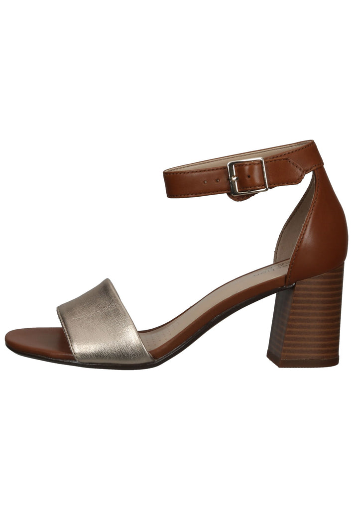 Clarks Sandalen Leder Mittelbraun - surf4shoes
