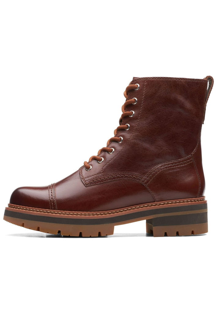 Clarks Stiefelette Leder Tan - surf4shoes