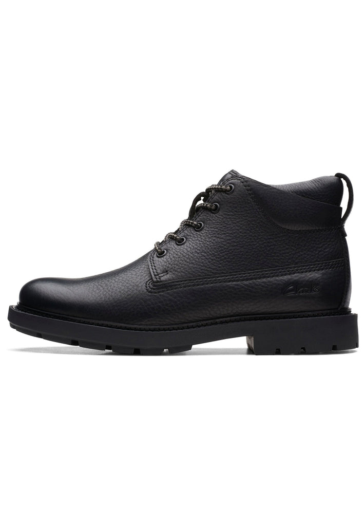 Clarks Stiefelette Leder Schwarz - surf4shoes