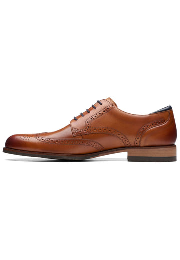 Clarks Businessschuhe Leder Braun - surf4shoes