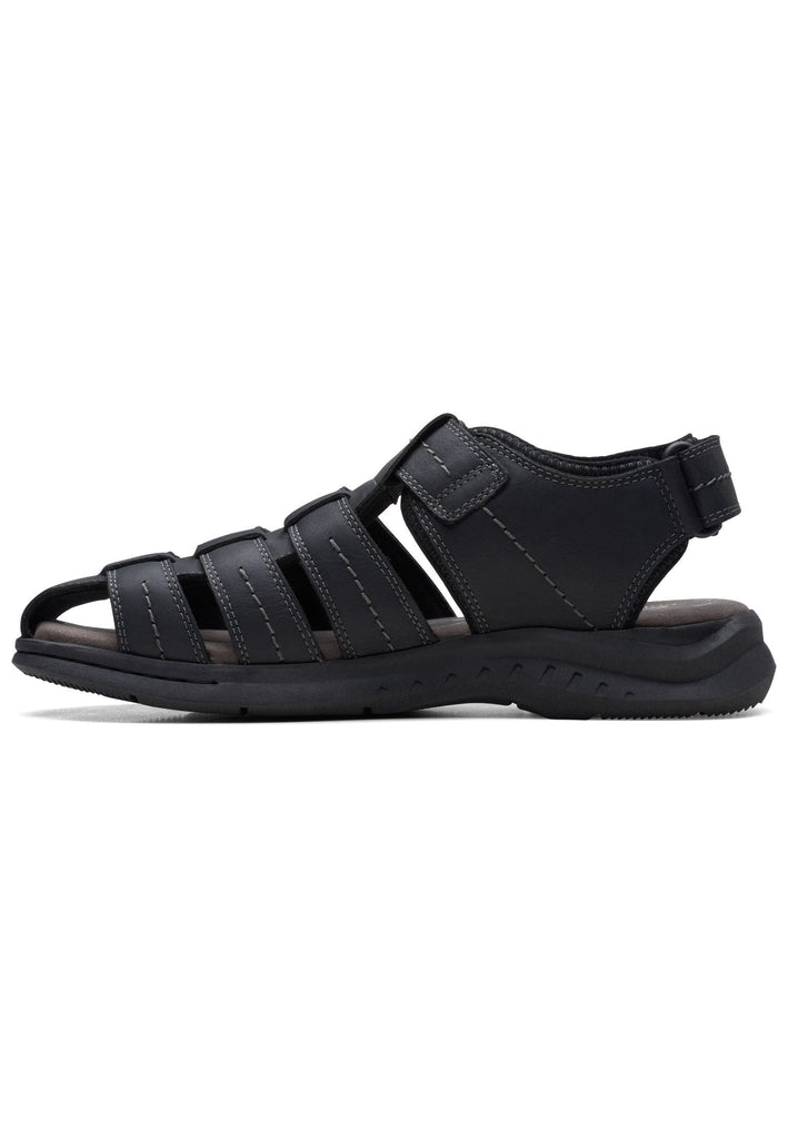 Clarks Sandalen Leder Black - surf4shoes