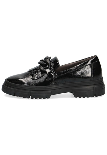 Caprice Slipper Leder Schwarz - surf4shoes