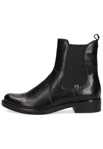 Caprice Stiefelette Leder/Textil Schwarz - surf4shoes