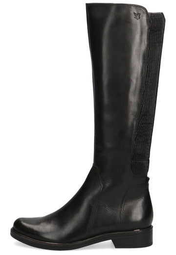 Caprice Stiefel Leder/Synthetik Schwarz Kombi - surf4shoes