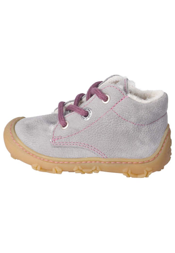 Pepino Halbschuhe Leder Grau/Pink Warmfutter - surf4shoes