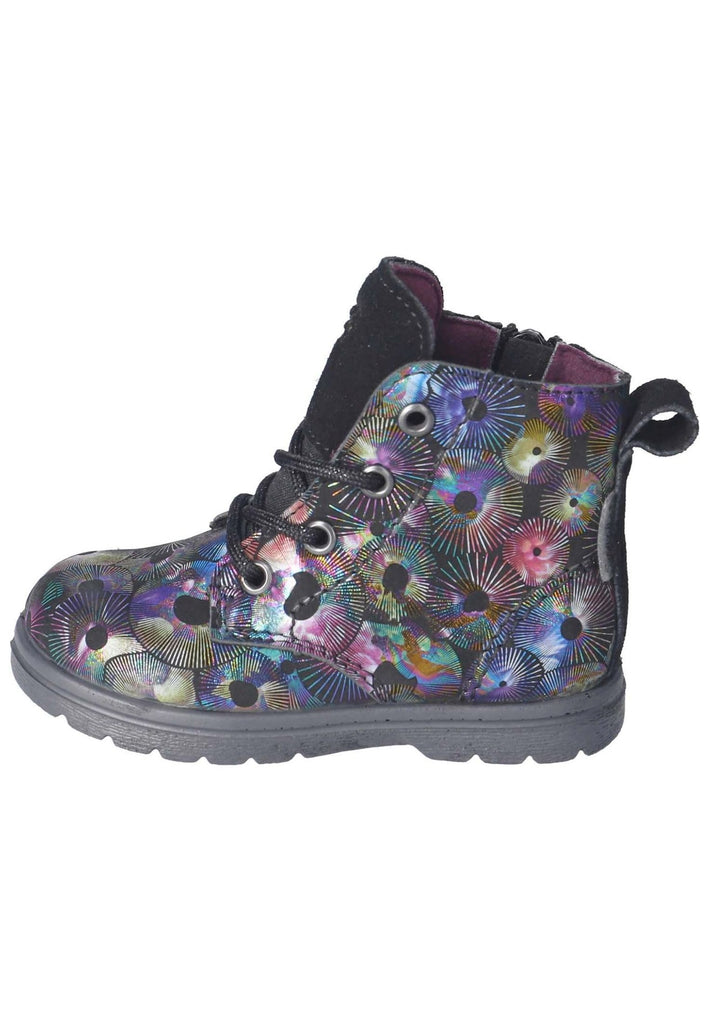 Pepino Stiefelette Leder/Textil Schwarz Multi - surf4shoes