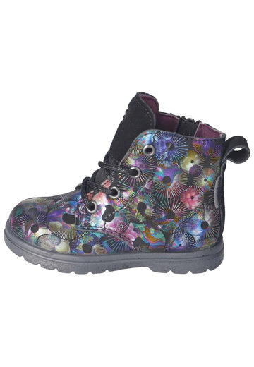 Pepino Stiefelette Leder/Textil Schwarz Multi - surf4shoes