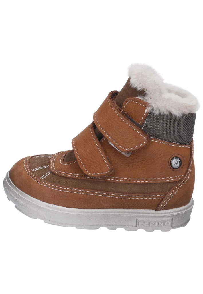 Pepino Stiefelette Veloursleder/Textil Curry Warmfutter - surf4shoes