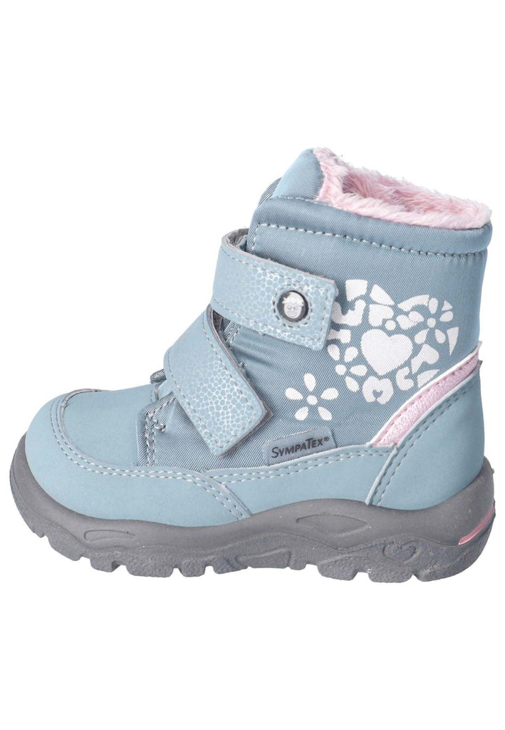 Pepino Stiefelette Lederimitat/Textil Hellblau Warmfutter - surf4shoes