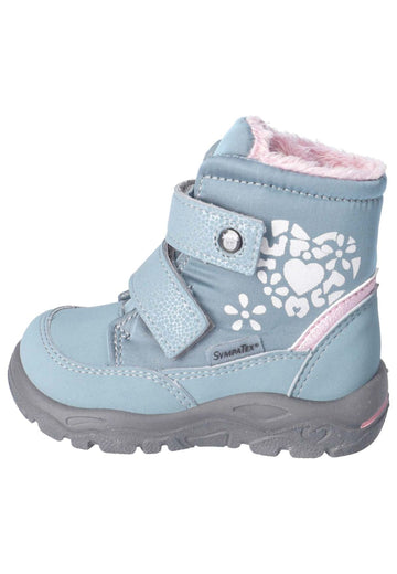 Pepino Stiefelette Lederimitat/Textil Hellblau Warmfutter - surf4shoes