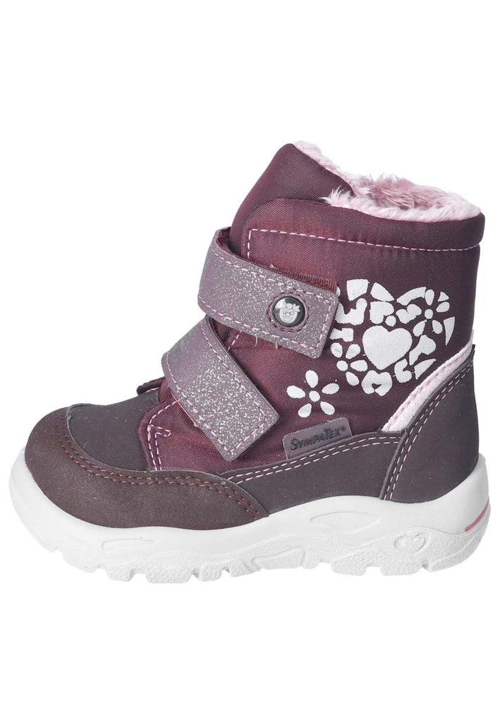 Pepino Stiefelette Lederimitat/Textil Violett Warmfutter - surf4shoes