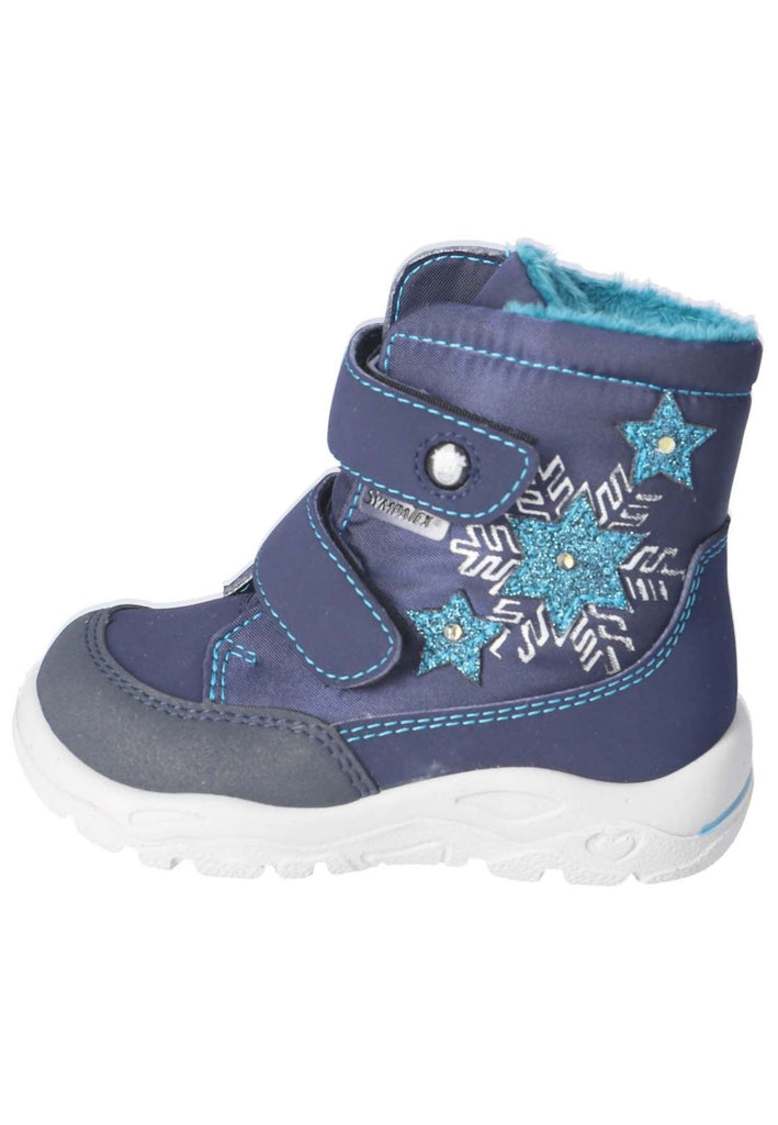 Pepino Stiefelette Lederimitat/Textil Blau/Multi Warmfutter - surf4shoes
