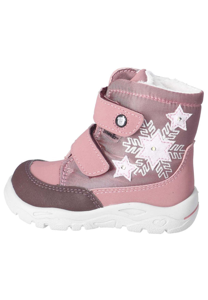 Pepino Stiefelette Lederimitat/Textil Rosa Warmfutter - surf4shoes