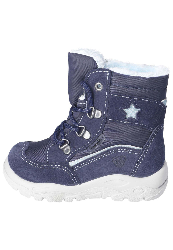 Pepino Stiefelette Veloursleder/Textil Blau/Multi Warmfutter - surf4shoes