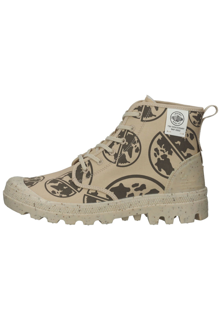 Palladium Stiefelette Textil Schwarz/Beige - surf4shoes