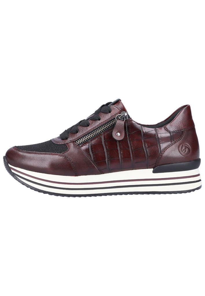 Remonte Sneaker Lederimitat Violett/Schwarz - surf4shoes