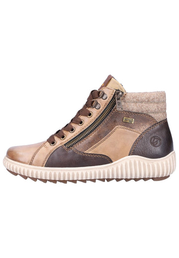 Remonte Sneaker Glattleder Braun/Schwarz - surf4shoes