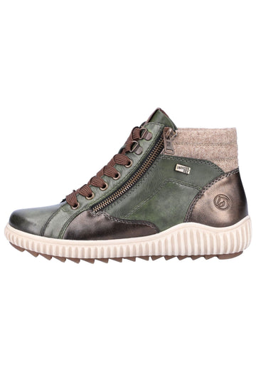 Remonte Sneaker Glattleder Grün - surf4shoes