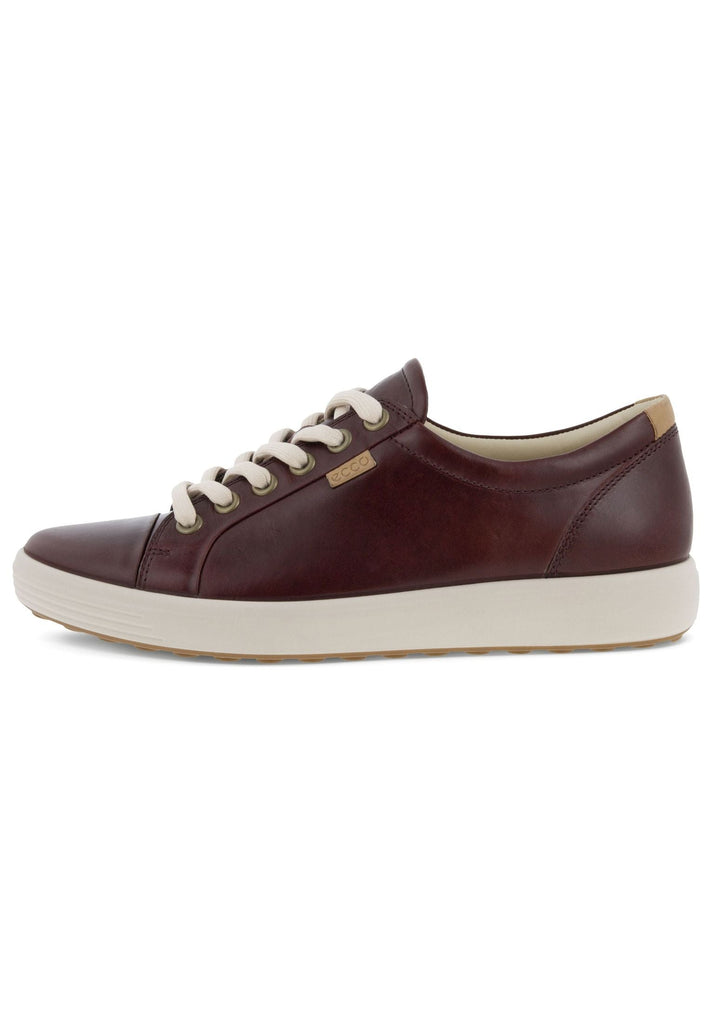 ecco Sneaker Glattleder Dunkelrot - surf4shoes