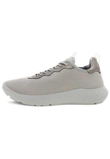 ecco Sneaker Glattleder Grau/Weiß - surf4shoes
