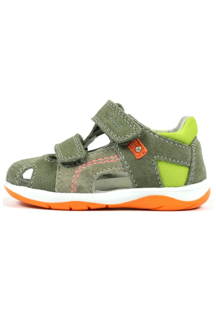 Richter Halbschuhe Veloursleder/Textil Grün - surf4shoes