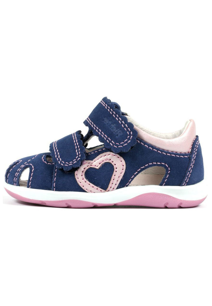 Richter Halbschuhe Veloursleder/Textil Blau/Pink - surf4shoes