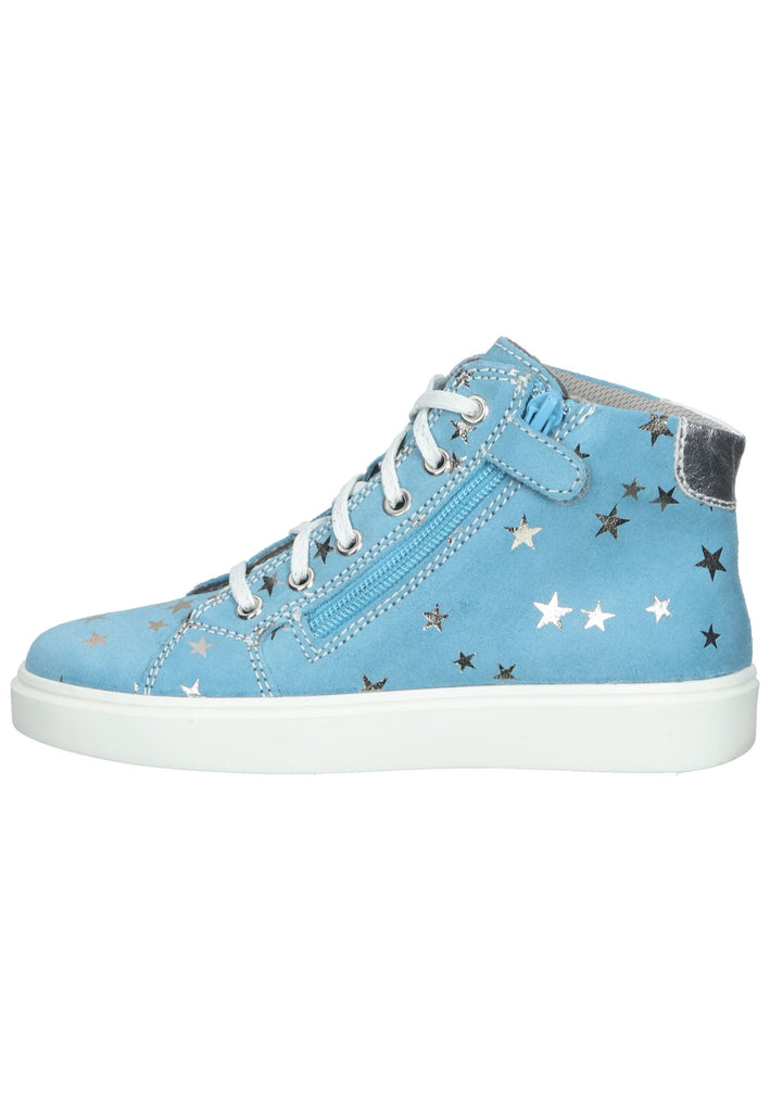 Richter Sneaker Veloursleder Blau/Silber - surf4shoes