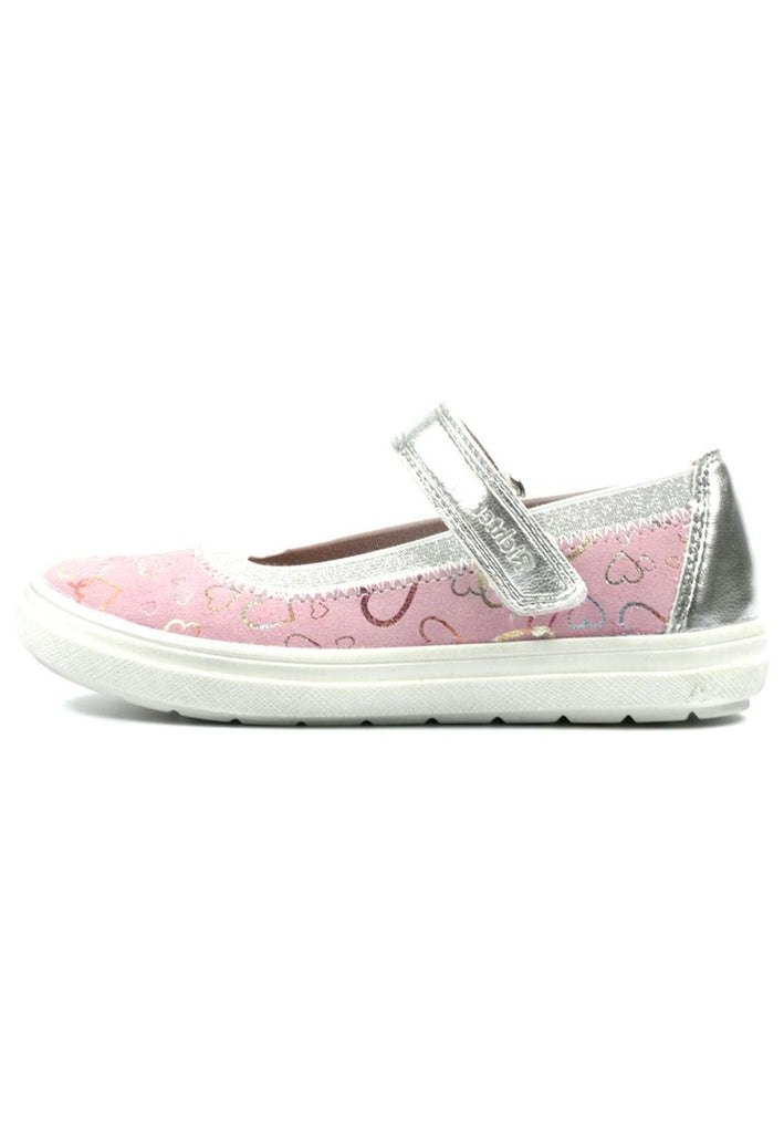 Richter Ballerinas Veloursleder/Textil Rosa/Silber - surf4shoes