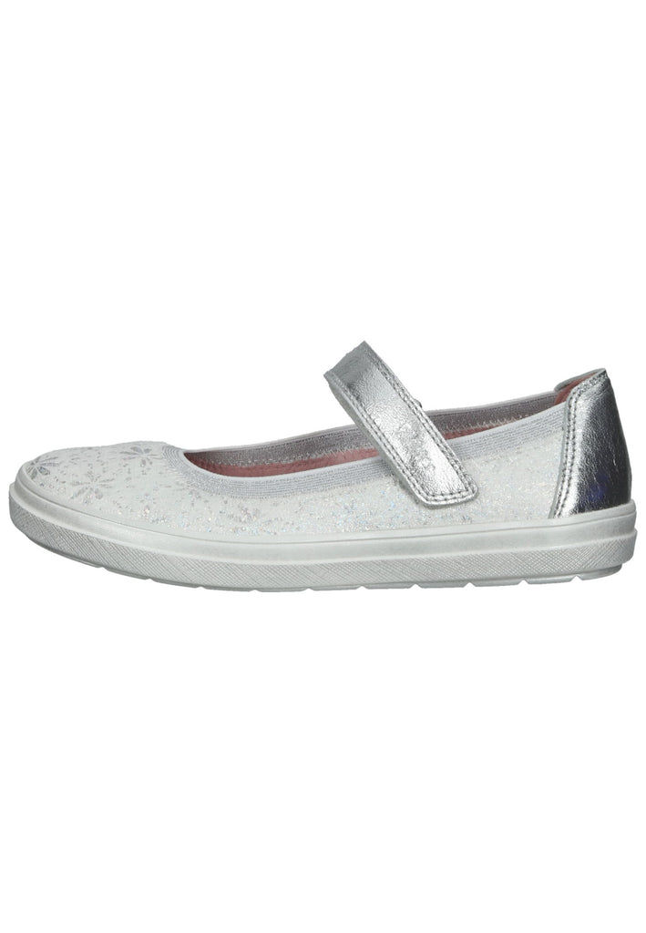 Richter Ballerinas Textil Weiß/Silber - surf4shoes