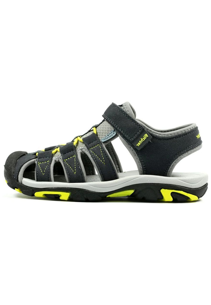 Richter Sandalen Textil Grau/Grün - surf4shoes