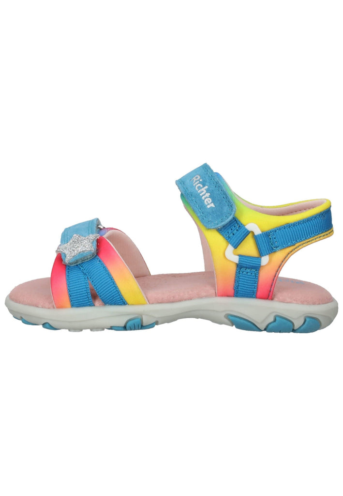 Richter Sandalen Textil Rosa/Hellblau - surf4shoes