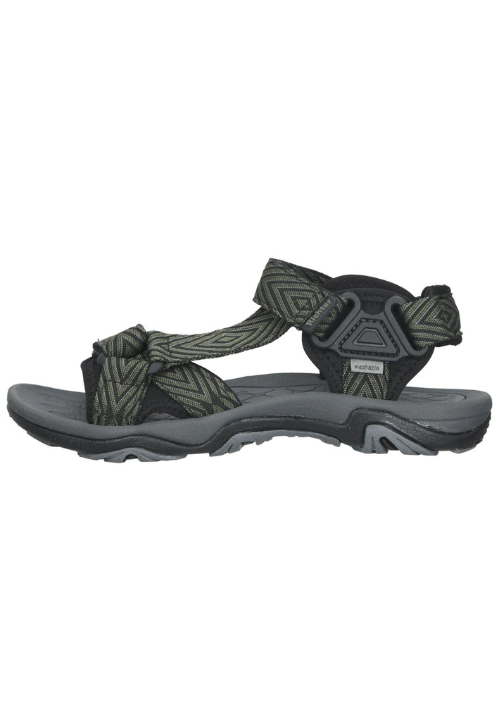 Richter Sandalen Textil Schwarz/Grau - surf4shoes