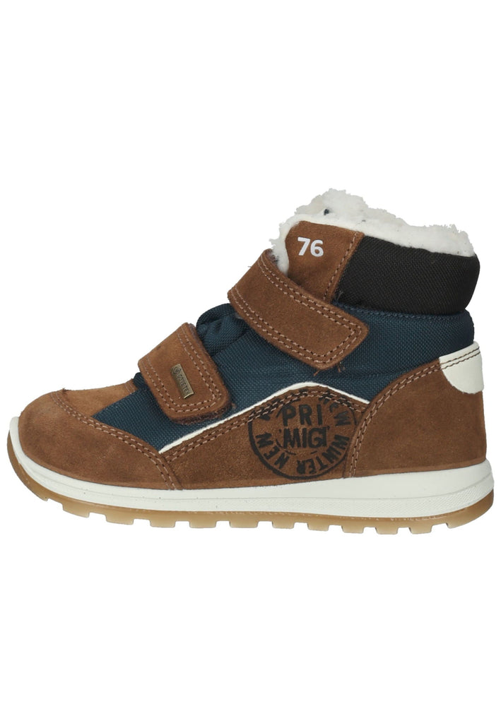 Primigi Stiefelette Leder Braun/Blau Warmfutter - surf4shoes