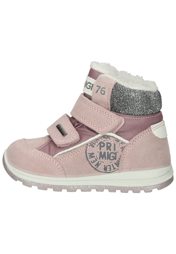 Primigi Stiefelette Leder Grau/Rosa Warmfutter - surf4shoes