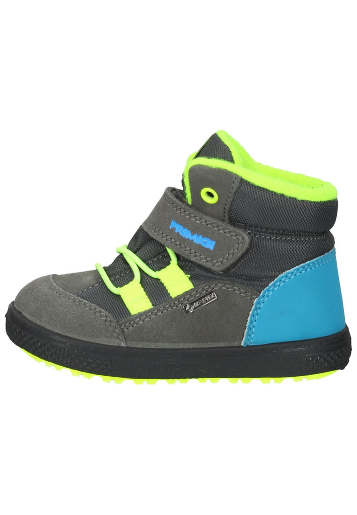 Primigi Sneaker Leder Grau/Gelb Warmfutter - surf4shoes