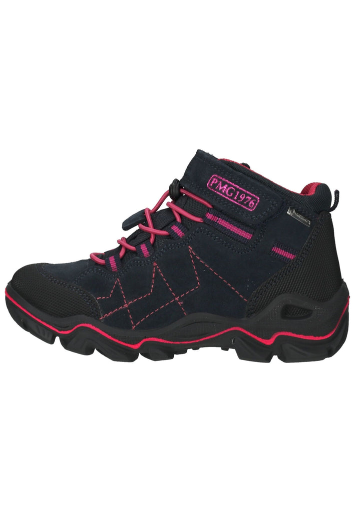 Primigi Stiefelette Leder/Textil Blau/Schwarz - surf4shoes