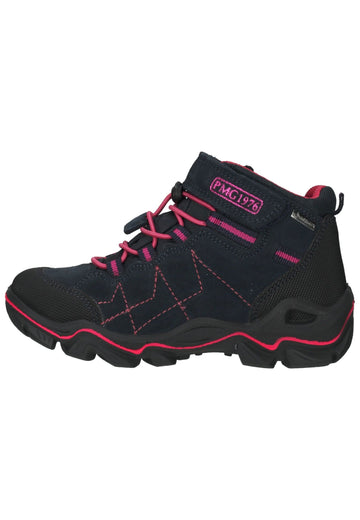Primigi Stiefelette Leder/Textil Blau/Schwarz - surf4shoes